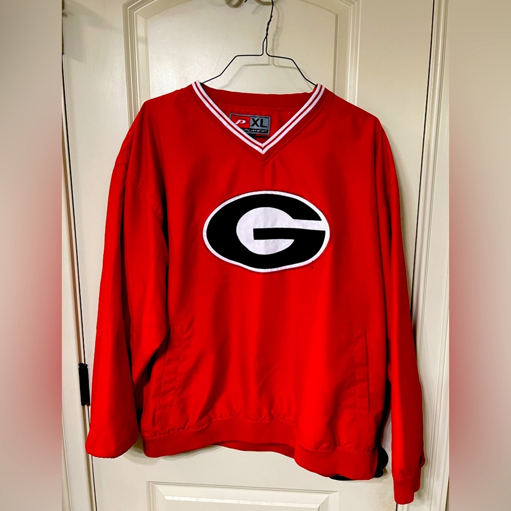 UGA ProPlayer men’s red golf wind shirt XL
